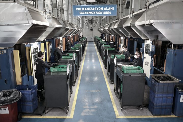 The vulcanisation hall